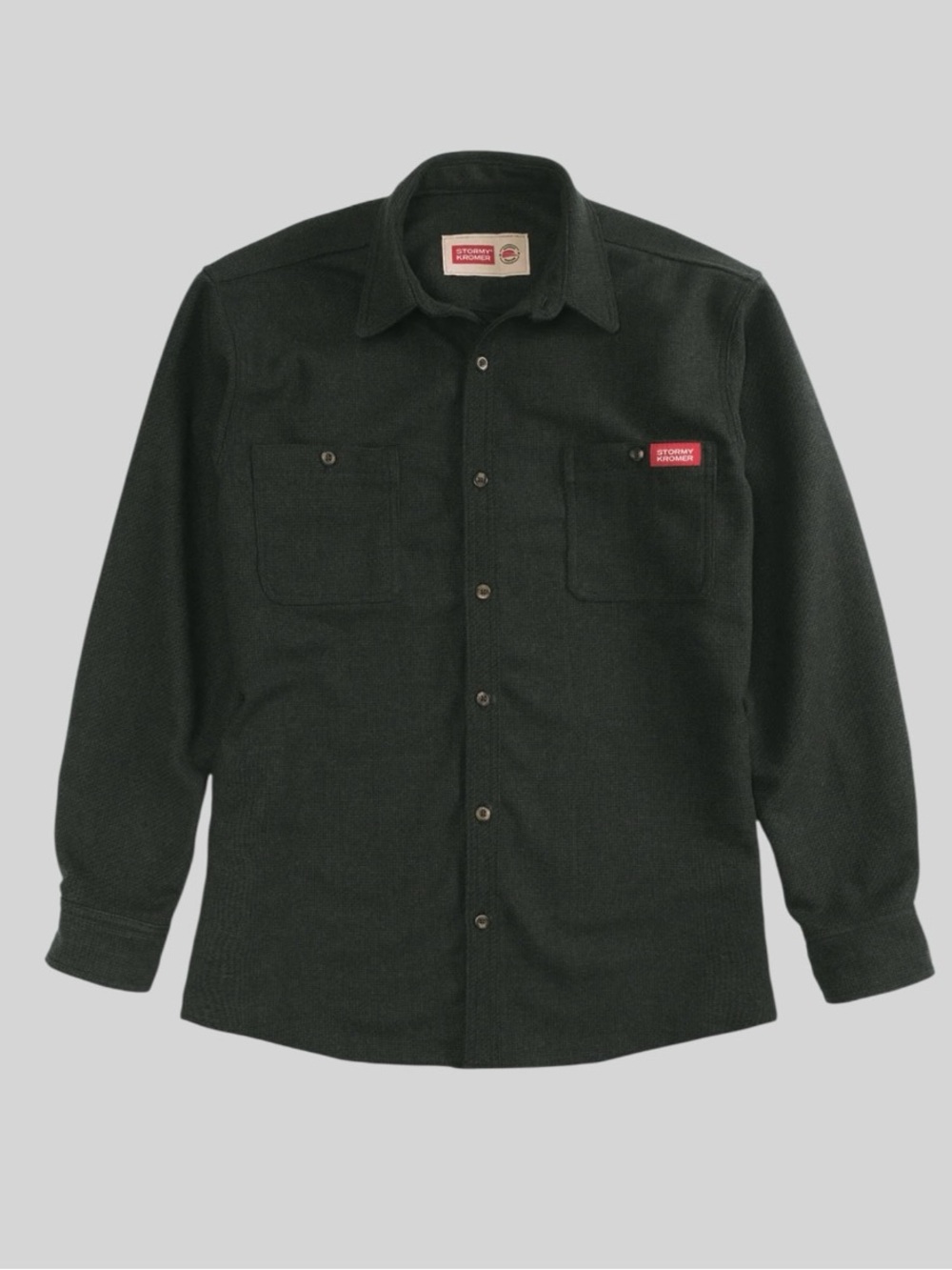 Stormy Kromer Men's Black Olive The Wool Shirt